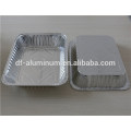 Disposable Shallow Rectangular Aluminium Foil Food Tray For BBQ